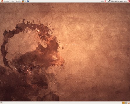 Grafické prostředí GNOME v distribuci Ubuntu 8.10 Intrepid Ibex
