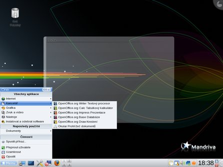 Grafické prostředí KDE v distribuci Mandriva Linux 2009